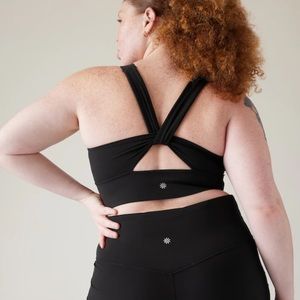 (2)Athleta 2023 Warrior longline sports bras size XL